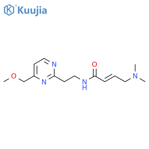 (2E)-4-(dimethylamino)-N-{2-4-(methoxymethyl)pyrimidin-2-ylethyl}but-2-enamide structure