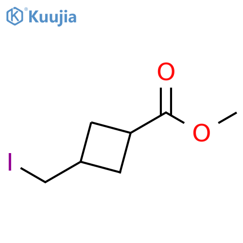 methyl 3-(iodomethyl)cyclobutanecarboxylate structure