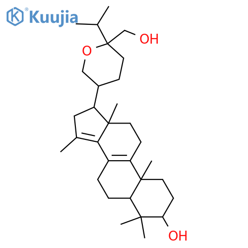 30(14→15)-Abeo-21,24-epoxy-24-hydroxymethyllanosta-8,14-dien-3-ol; (3β,24R)-form structure