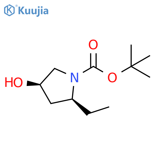 1-Pyrrolidinecarboxylic acid, 2-ethyl-4-hydroxy-, 1,1-dimethylethyl ester, (2S,4R)- structure