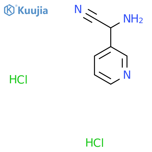 2-amino-2-(pyridin-3-yl)acetonitrile dihydrochloride structure
