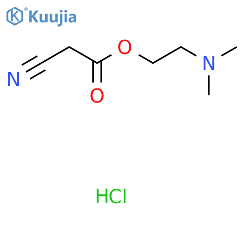 2-(Dimethylamino)ethyl 2-cyanoacetate;hydrochloride structure