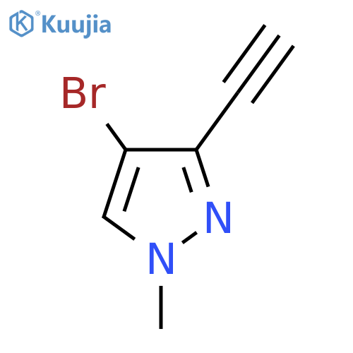 4-Bromo-3-ethynyl-1-methylpyrazole structure