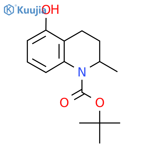 Tert-butyl 5-hydroxy-2-methyl-1,2,3,4-tetrahydroquinoline-1-carboxylate structure