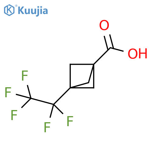 Bicyclo[1.1.1]pentane-1-carboxylic acid, 3-(1,1,2,2,2-pentafluoroethyl)- structure