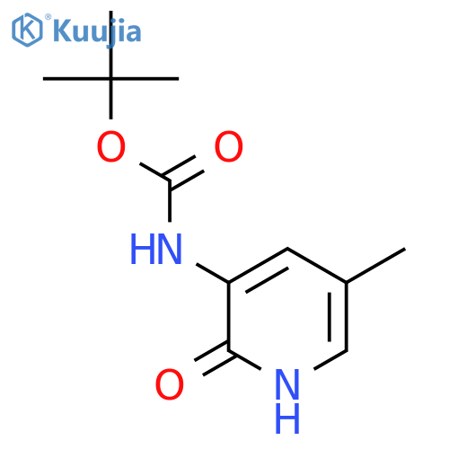 tert-butyl N-(2-hydroxy-5-methylpyridin-3-yl)carbamate structure