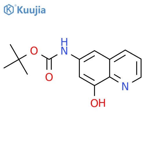 tert-butyl N-(8-hydroxyquinolin-6-yl)carbamate structure
