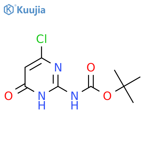 tert-butyl N-(4-chloro-6-hydroxypyrimidin-2-yl)carbamate structure