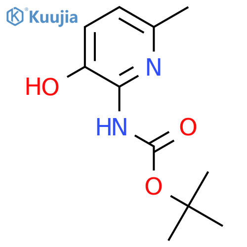 tert-butyl N-(3-hydroxy-6-methylpyridin-2-yl)carbamate structure