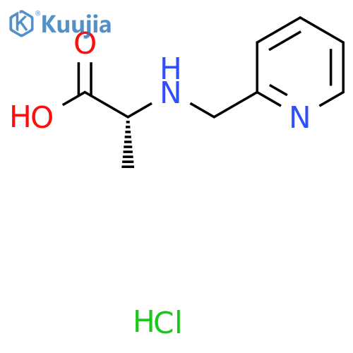 (2R)-2-{[(pyridin-2-yl)methyl]amino}propanoic acid hydrochloride structure
