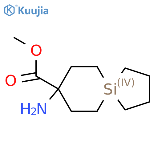 methyl 8-amino-5-silaspiro4.5decane-8-carboxylate structure