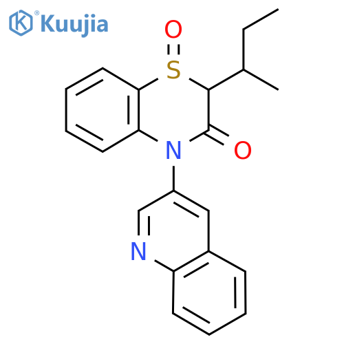 2-Butan-2-yl-1-oxo-4-quinolin-3-yl-1lambda4,4-benzothiazin-3-one structure