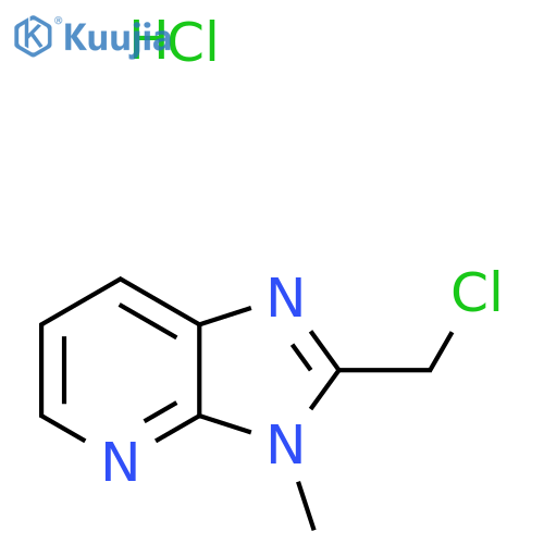 2-(chloromethyl)-3-methyl-3H-imidazo4,5-bpyridine hydrochloride structure
