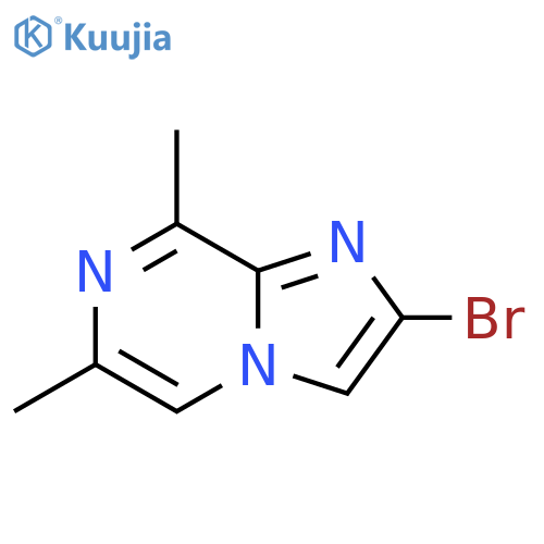 2-Bromo-6,8-dimethyl-imidazo'1,2-apyrazine structure
