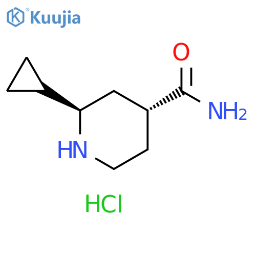 4-Piperidinecarboxamide, 2-cyclopropyl-, hydrochloride (1:2), (2R,4R)- structure