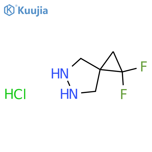 1,1-difluoro-5,6-diazaspiro2.4heptane hydrochloride structure
