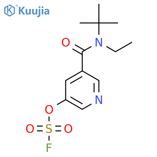 5-tert-butyl(ethyl)carbamoylpyridin-3-yl sulfurofluoridate structure