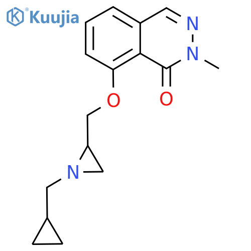 8-[[1-(Cyclopropylmethyl)aziridin-2-yl]methoxy]-2-methylphthalazin-1-one structure
