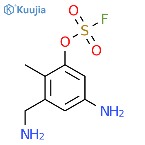 5-Amino-3-(aminomethyl)-2-methylphenyl sulfurofluoridate structure