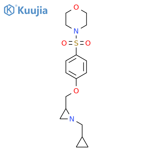 4-(4-{[1-(Cyclopropylmethyl)aziridin-2-yl]methoxy}benzenesulfonyl)morpholine structure