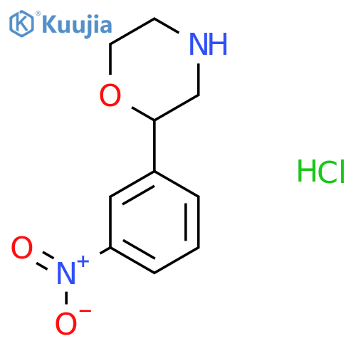2-(3-nitrophenyl)morpholine hydrochloride structure