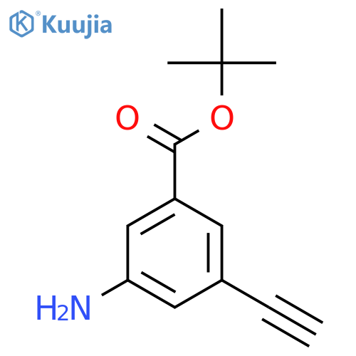 Tert-butyl 3-amino-5-ethynylbenzoate structure