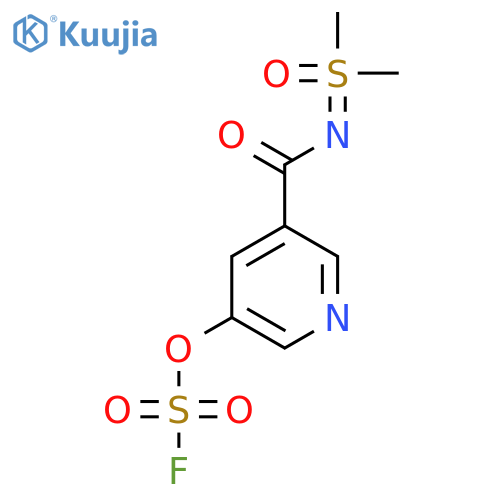 5-{dimethyl(oxo)-lambda6-sulfanylidenecarbamoyl}pyridin-3-yl sulfurofluoridate structure