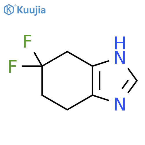 6,6-difluoro-4,5,6,7-tetrahydro-1H-1,3-benzodiazole structure