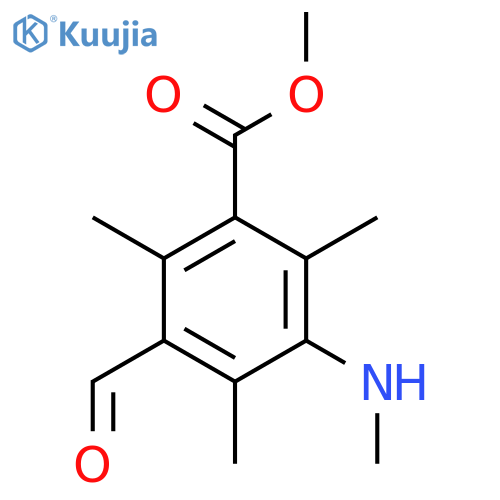 Methyl 3-formyl-2,4,6-trimethyl-5-(methylamino)benzoate structure