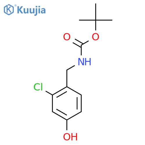 tert-butyl N-(2-chloro-4-hydroxyphenyl)methylcarbamate structure
