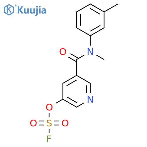 3-Fluorosulfonyloxy-5-[methyl-(3-methylphenyl)carbamoyl]pyridine structure