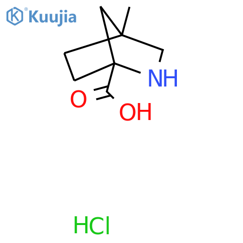 4-methyl-2-azabicyclo2.2.1heptane-1-carboxylic acid hydrochloride structure