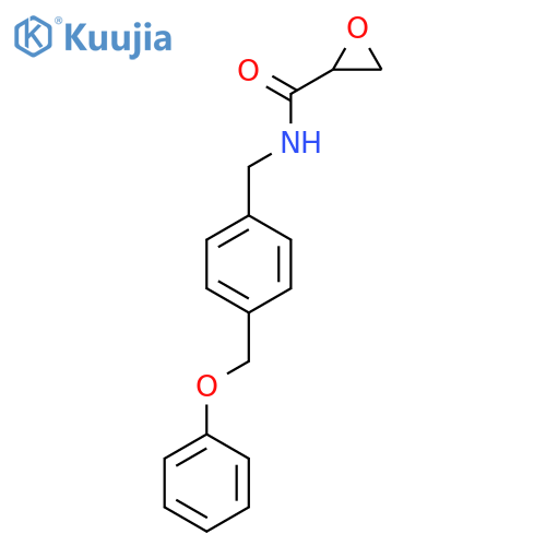 N-[[4-(Phenoxymethyl)phenyl]methyl]oxirane-2-carboxamide structure