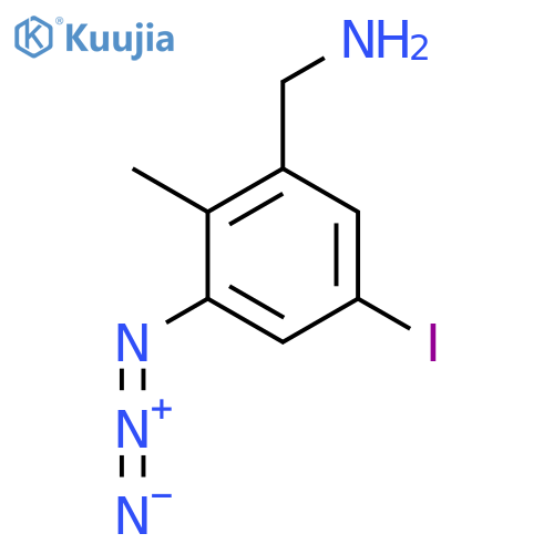 1-(3-Azido-5-iodo-2-methylphenyl)methanamine structure