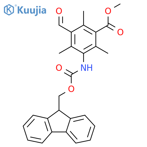 methyl 3-({(9H-fluoren-9-yl)methoxycarbonyl}amino)-5-formyl-2,4,6-trimethylbenzoate structure