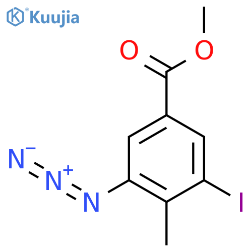Methyl 3-azido-5-iodo-4-methylbenzoate structure