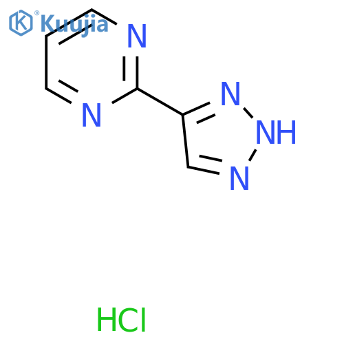 2-(1H-1,2,3-triazol-4-yl)pyrimidine hydrochloride structure