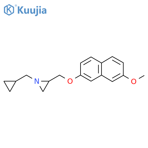1-(Cyclopropylmethyl)-2-{[(7-methoxynaphthalen-2-yl)oxy]methyl}aziridine structure