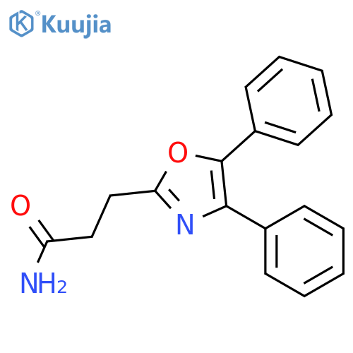4,5-Diphenyl-2-oxazolepropanamide structure
