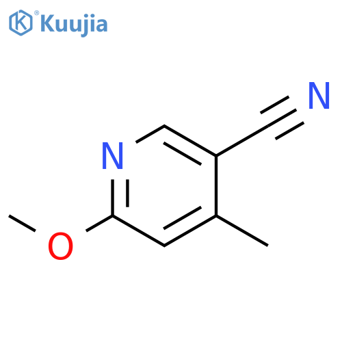 6-methoxy-4-methyl-pyridine-3-carbonitrile structure