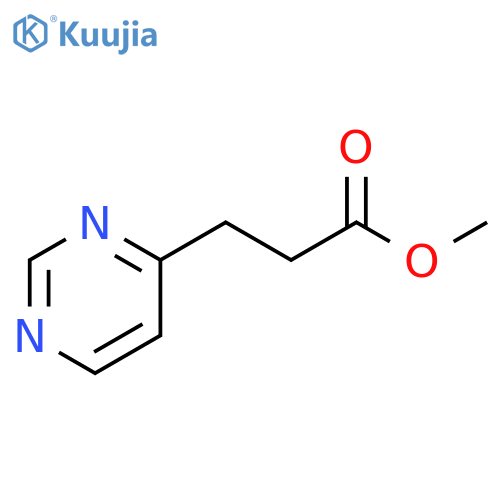 methyl 3-(pyrimidin-4-yl)propanoate structure
