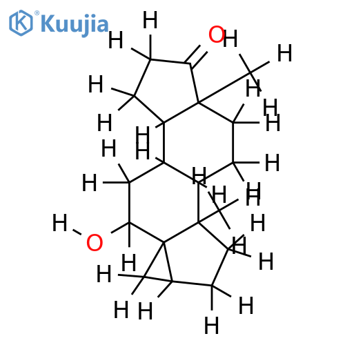 6beta-hydroxy-3alpha,5-cycloandrostan-17-one structure