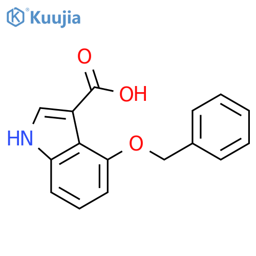 4-(benzyloxy)-1H-indole-3-carboxylic acid structure