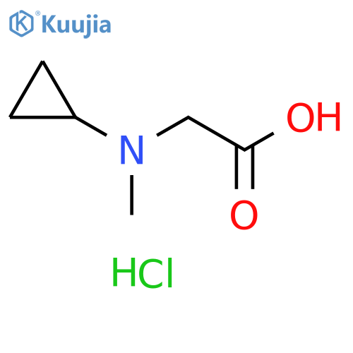 2-cyclopropyl(methyl)aminoacetic acid hydrochloride structure