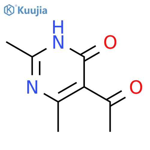 5-acetyl-2,6-dimethyl-1,4-dihydropyrimidin-4-one structure