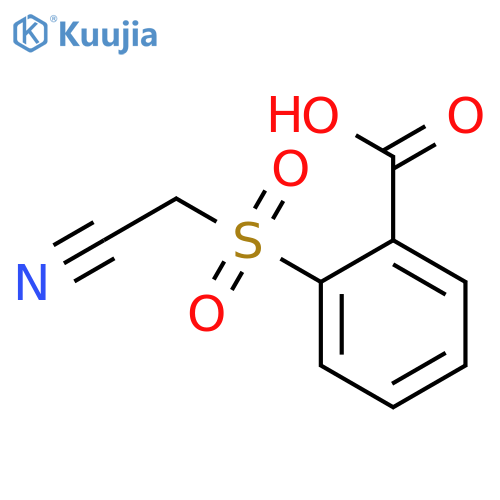 2-(cyanomethyl)sulfonylbenzoic Acid structure
