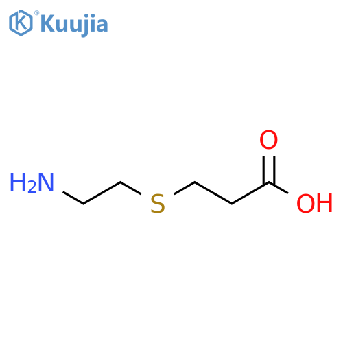3-(2-aminoethyl)sulfanylpropanoic acid structure