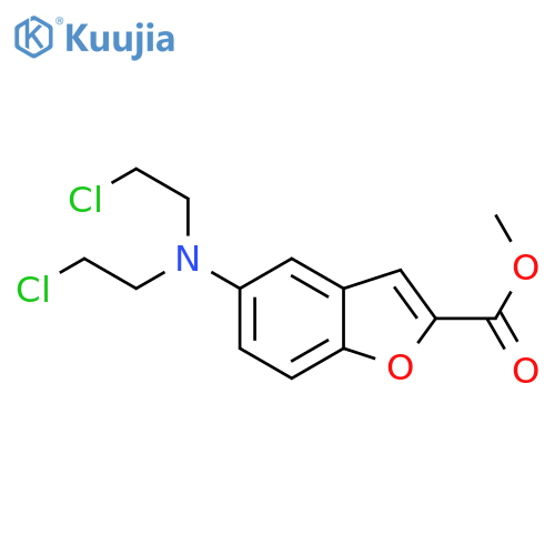 Methyl 5-(bis(2-chloroethyl)aMino)benzofuran-2-carboxylate structure