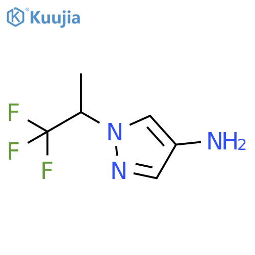 1-(2,2,2-trifluoro-1-methyl-ethyl)pyrazol-4-amine structure