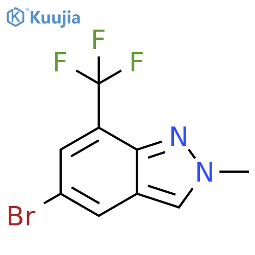 5-Bromo-2-methyl-7-(trifluoromethyl)-2H-indazole structure